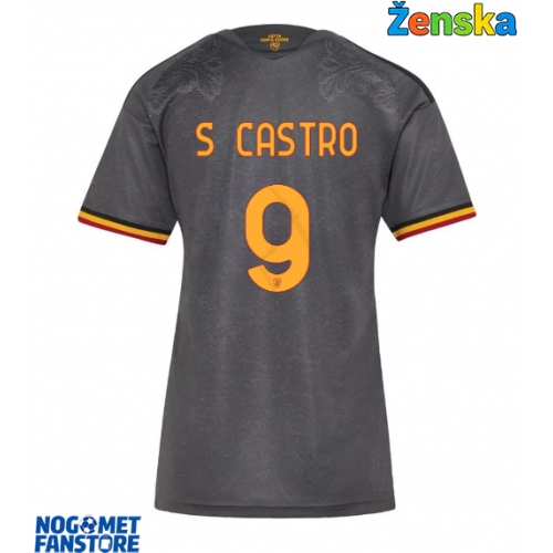 AS Roma Santiago Castro #9 Rezervni Dres za Ženska 2026-27 Kratak Rukav